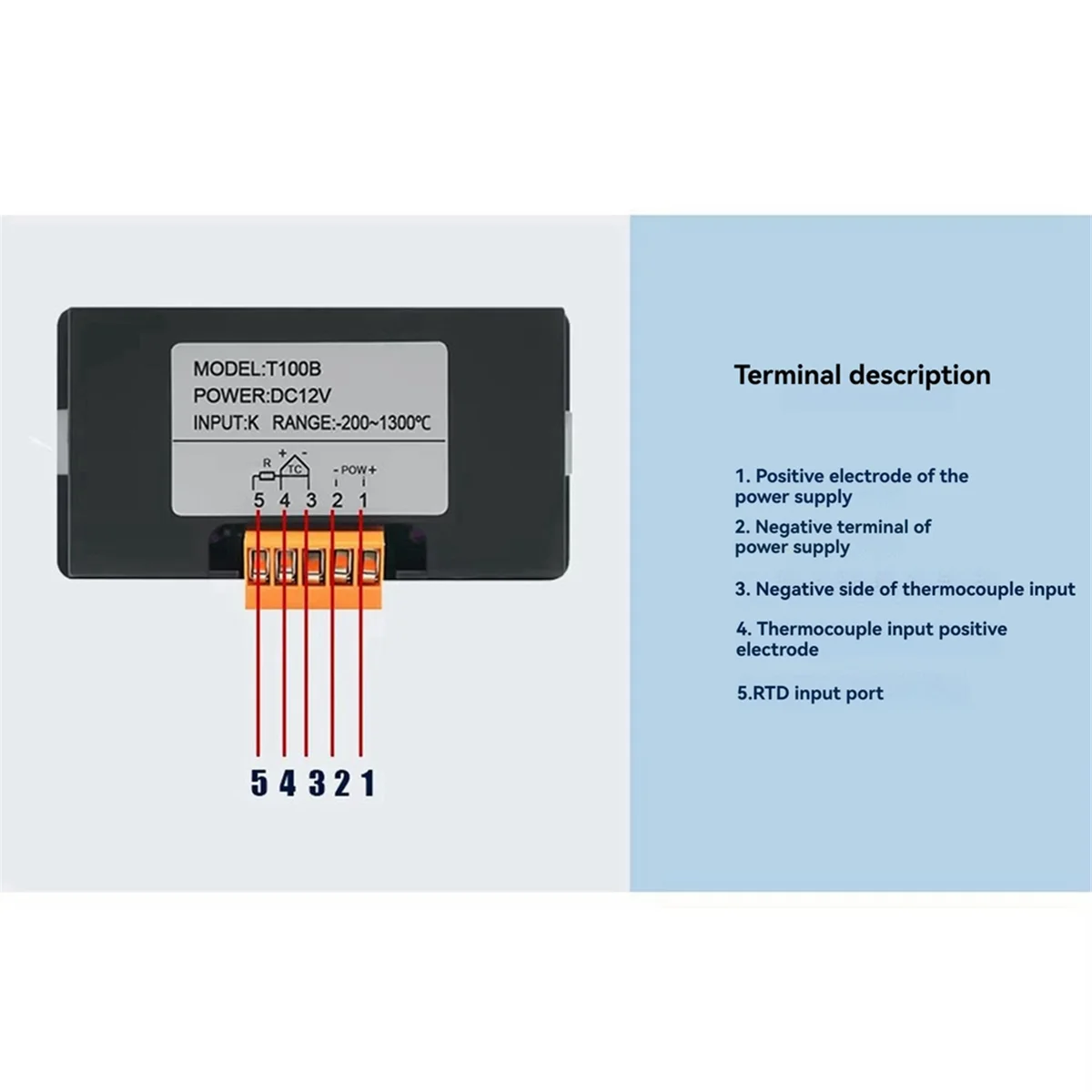AA98 LED Meter with Sensor Temperature Sensor Soldering Bundle Kit Adiustable Function Compatible Pt100 Temperature E