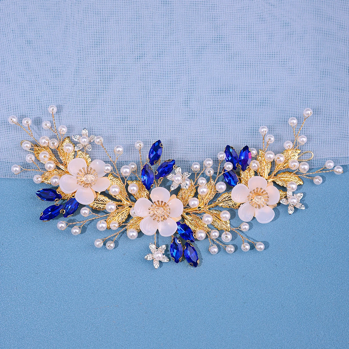 Роскошный свадебный зажим для волос ручной работы из смолы с цветочным искусственным кристаллом женские аксессуары для свадьбы выпускного вечера