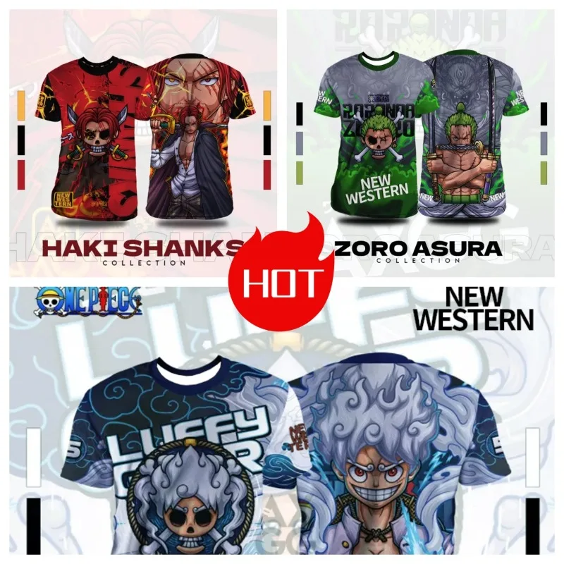 

2025 Men's and Women's New Anime T-shirts Japan's Popular Anime Sports Breathable Sweat-absorbing Short-sleeved Tops