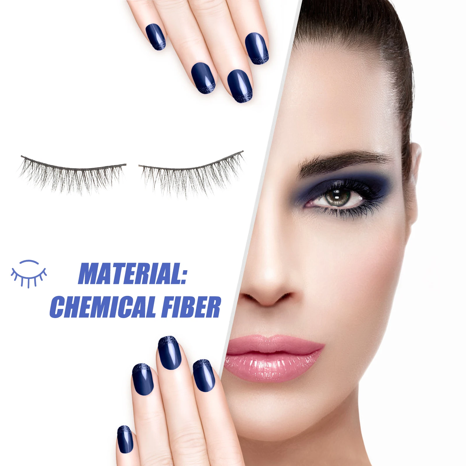 

Fake Eyelashes Long Natural False Eyelash Extensions Comfortable Waterproof Party Artificial Eyelashes Beauty Salon Decorative