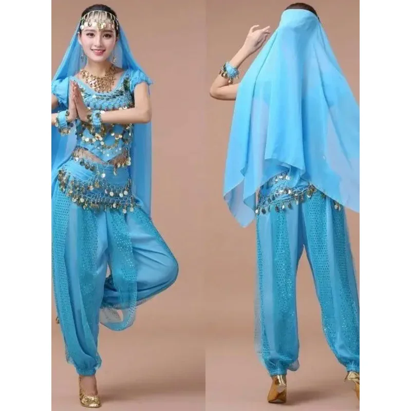 Комплекты костюмов для танца живота, египетский костюм для танца живота, сари, индийская одежда, женское платье Болливуда, индийское платье для танца живота M17