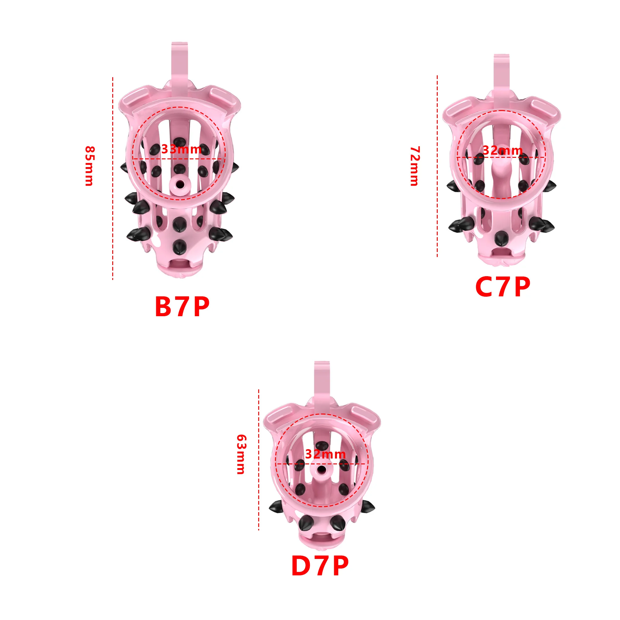 2024 Male Chastity Cage Chastity Device ABS Penis Bondage Cock Cage Silicone Spikes Massage Stimulation Penis BDSM Chastity Belt