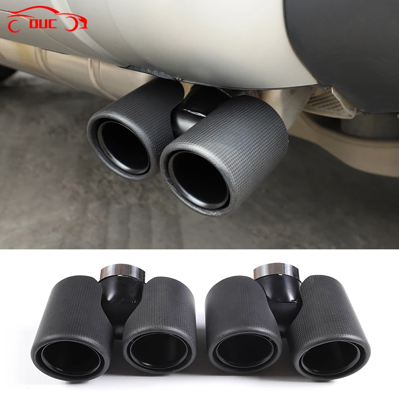 Stainless Steel Car Exhaust Pipe Noise Canceller Cover For Land Rover Defender 90 110 130 2020-2023 Car Mdification Accessories