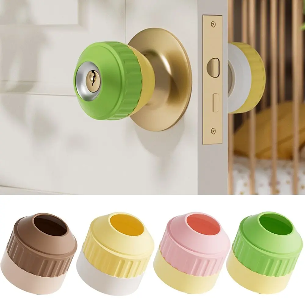 

4Pcs Silicone Stove Knob Non-slip Covers Heat-Resistant Comfortable Round Knob Protectors Anti-deformation Easy To Grip