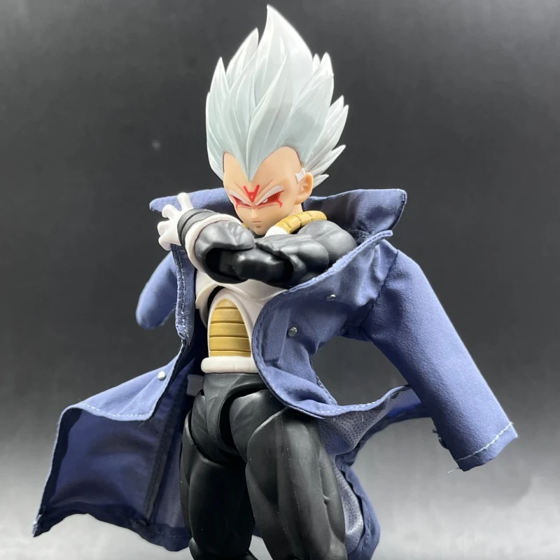 New Red Bolt Studio Anime Figures 16cm Vegeta Windbreaker White Hood Rb001 Accessory Bag Models Modified Parts Accessories Gifts