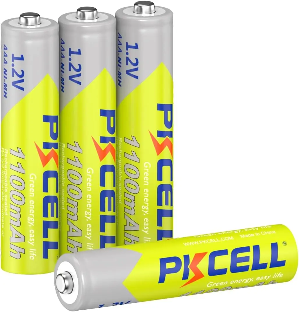 PKCELL 16PC NI-MH 1.2V AAA 1100mAh akumulator wstępny NIMH 1100mah Triple-A Pilas baterie do latarek