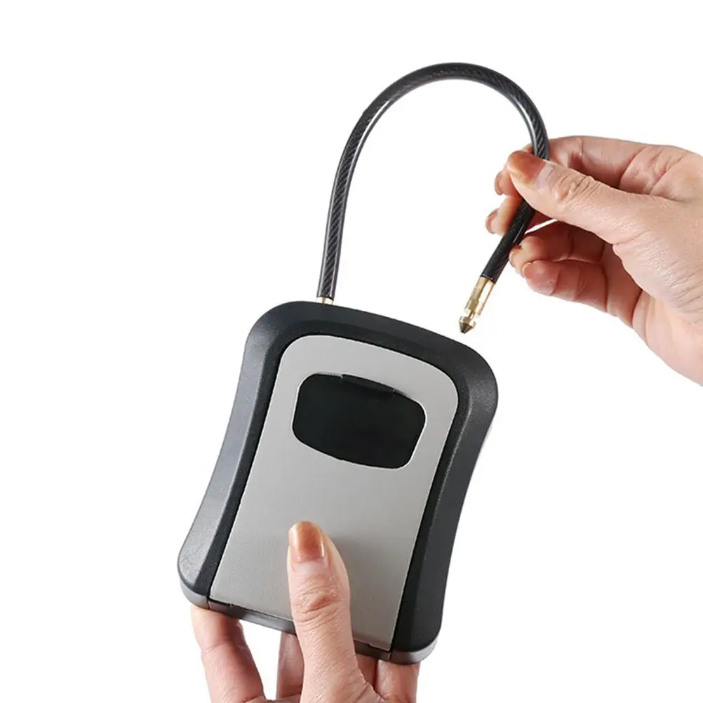 Kotak Kunci Kata Sandi Aman Kotak Kantor Kawat Baja Magnetik Alat Penyimpanan Kunci Luar