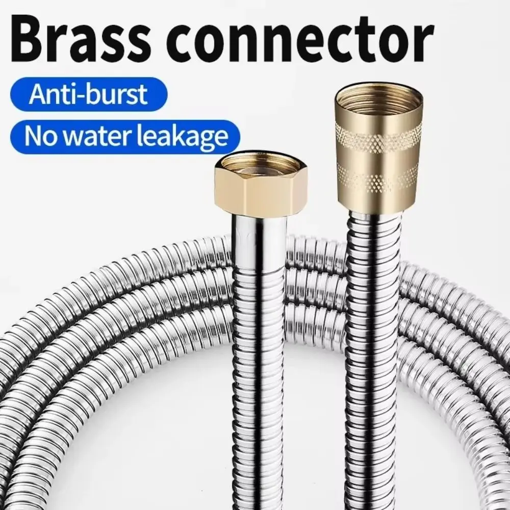 Practical Replacement Handheld Shower Head Hose PVC Anti Winding Spray Water Pipe 1.5/2/3 Meters Universal Faucet Hose Bathroom