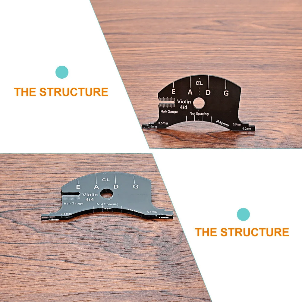 

Multifunctional Plastic Violin Bridge Tool Durable Lightweight for Accurate String Height String Spacing Violin Repair Parts