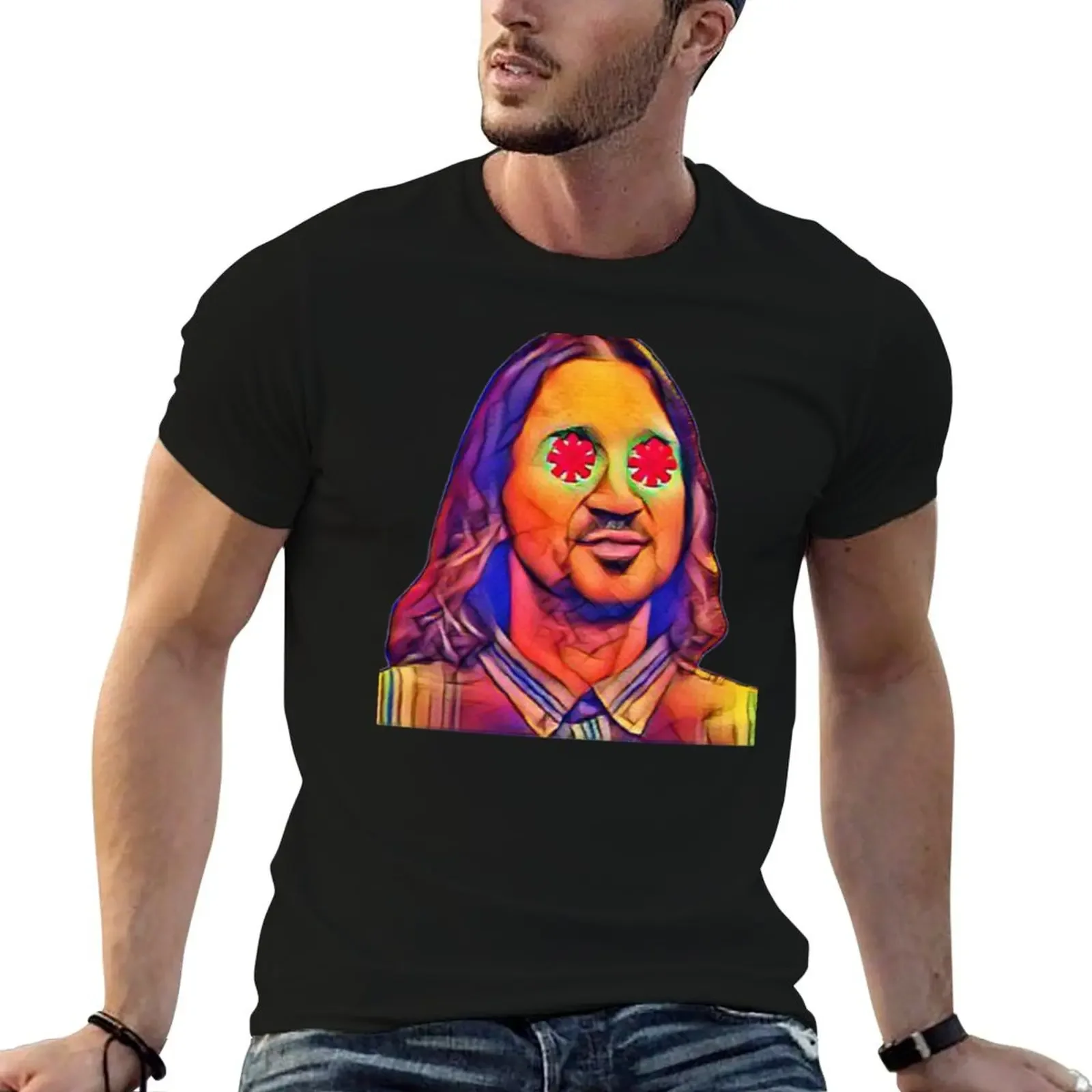 

John frusciante T-Shirt vintage man t shirt tops oversized t shirt men