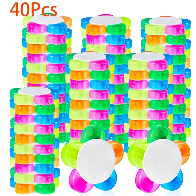 40Pcs Liquid Watercolor Fluorescent Pens 5 Assorted Colors Pens Fluorescent for Kids School Office Stationery Supplies