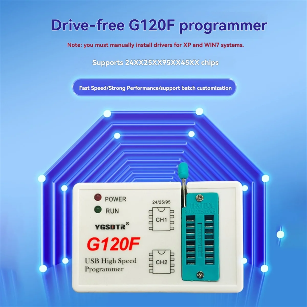 X61A_YGSDTR G120F программатор 25SPI FLASH/24/25/95 чип EEPROM