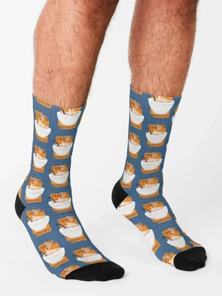 CHICKEN NOODLE SOUP Socks anti slip football gift Crossfit funny gift Girl'S Socks Men's