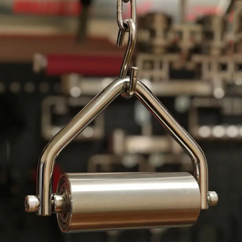 Heavy Duty Stainless Steel Rotating Handle Grip Trainer 6cm Thick Smooth Bearing S-Hook Included for 500kg Load