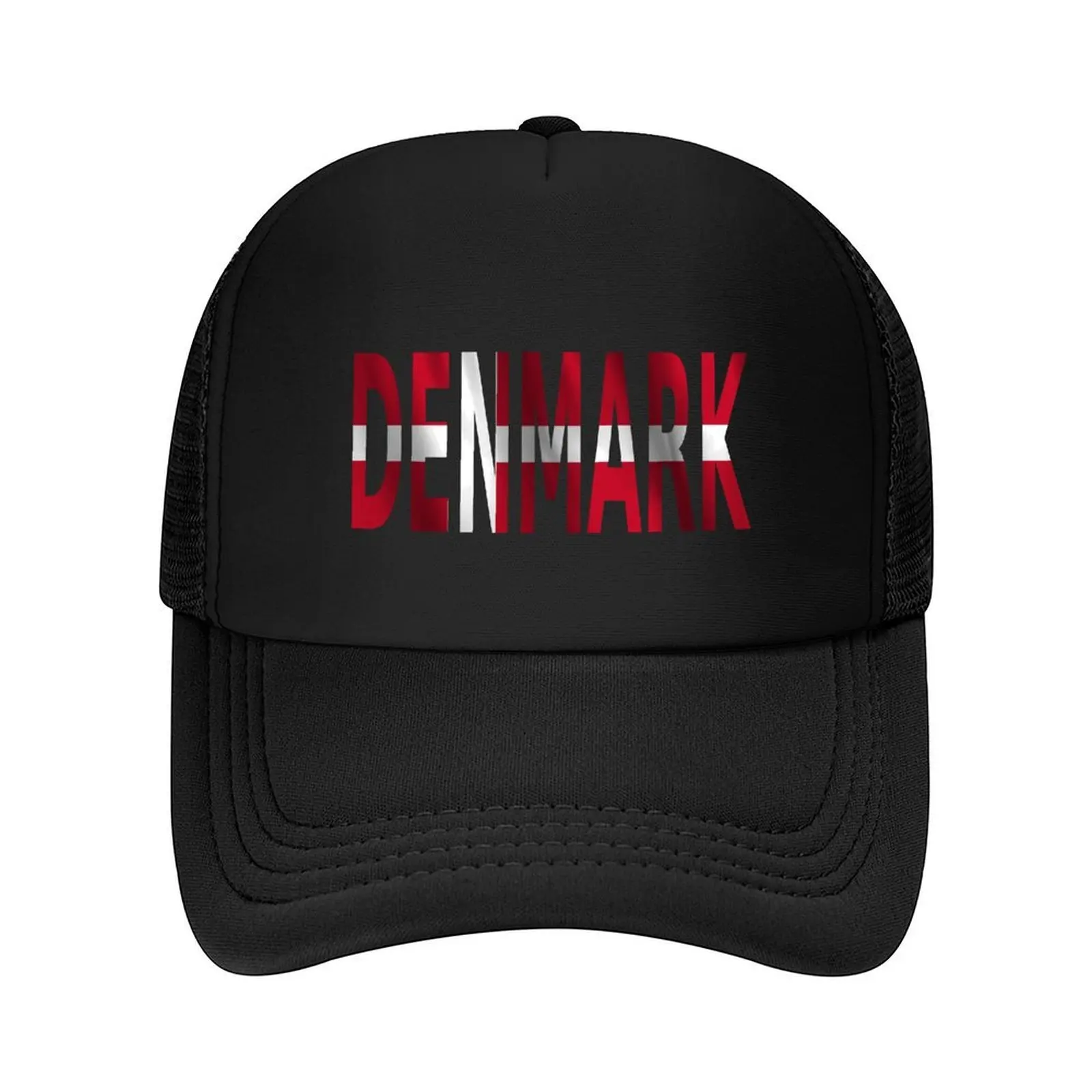 

denmark flag text Baseball Cap luxury caps fishing caps man Sun Hat For Children winter hats for men Men Luxury Brand Women's