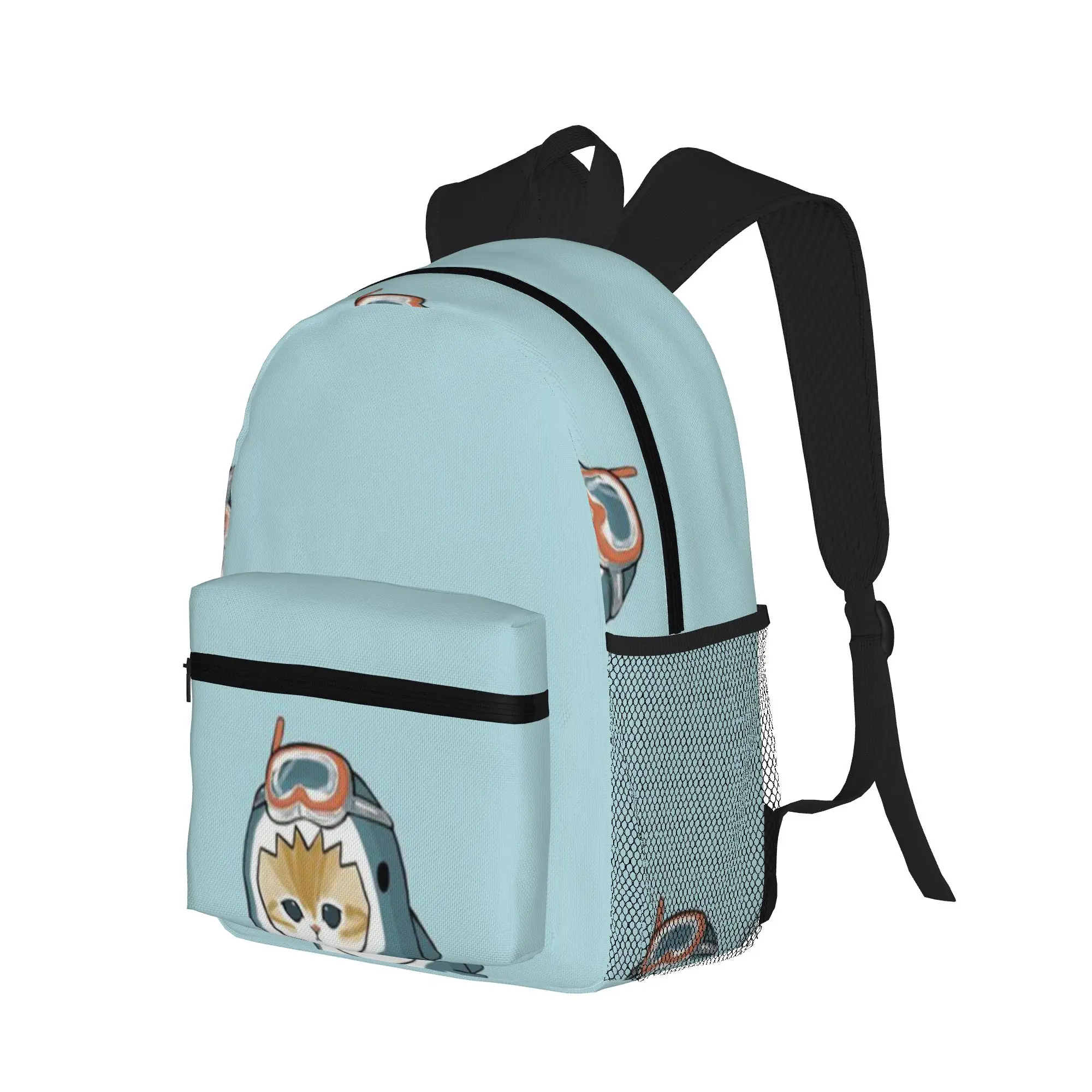Mofusand - Beach Shark Cat  Casual Backpack for Students and Adults Men's backpack