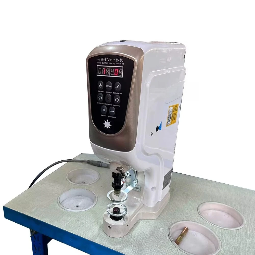BT-8808 Electronic Servo Motor Jeans Snap Button Attaching Machine Steel Snap Button Press Machine