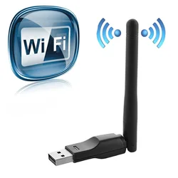 RT5370 150M USB WiFi Adapter 2.4GHz Wireless Network Card 802.11 b/g/n LAN Adapter Mini Wi-Fi Dongle for Laptop PC with Antenna