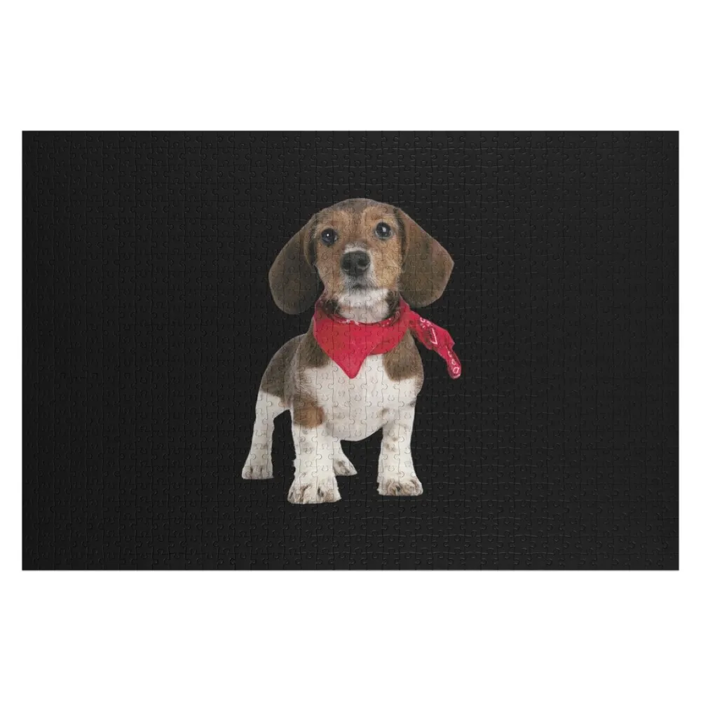 

Деревянная головоломка-диорама с изображением щенков пестрых такс, аксессуары для диюрамы, индивидуальный подарок для ребенка, с возможностью нанесения имени и фото