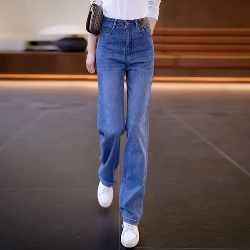 

Narrow Edition Slim Wide Leg Jeans Women's Spring Pants High Waisted Soft Everything Casual Straight Leg Pants