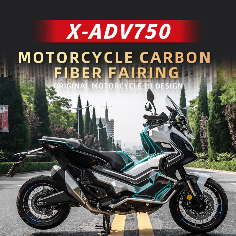 

Used For HONDA X ADV750 2019 Years Motorcycle Accessories Carbon Fiber Decoration Stickers Kits Of Bike Refit