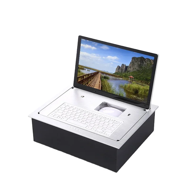 

Table Hidden Motorized Computer M/onitor Lift Conference Room Equipment System Lcd Flip up Mo/nitor Lift