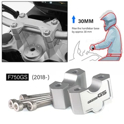 For BMW F750GS F 750 GS F750 GS 2018- 2022 2021 Handle Bar Riser Clamp CNC Handlebar Lift Extend Adapter Mount Height Up 30MM