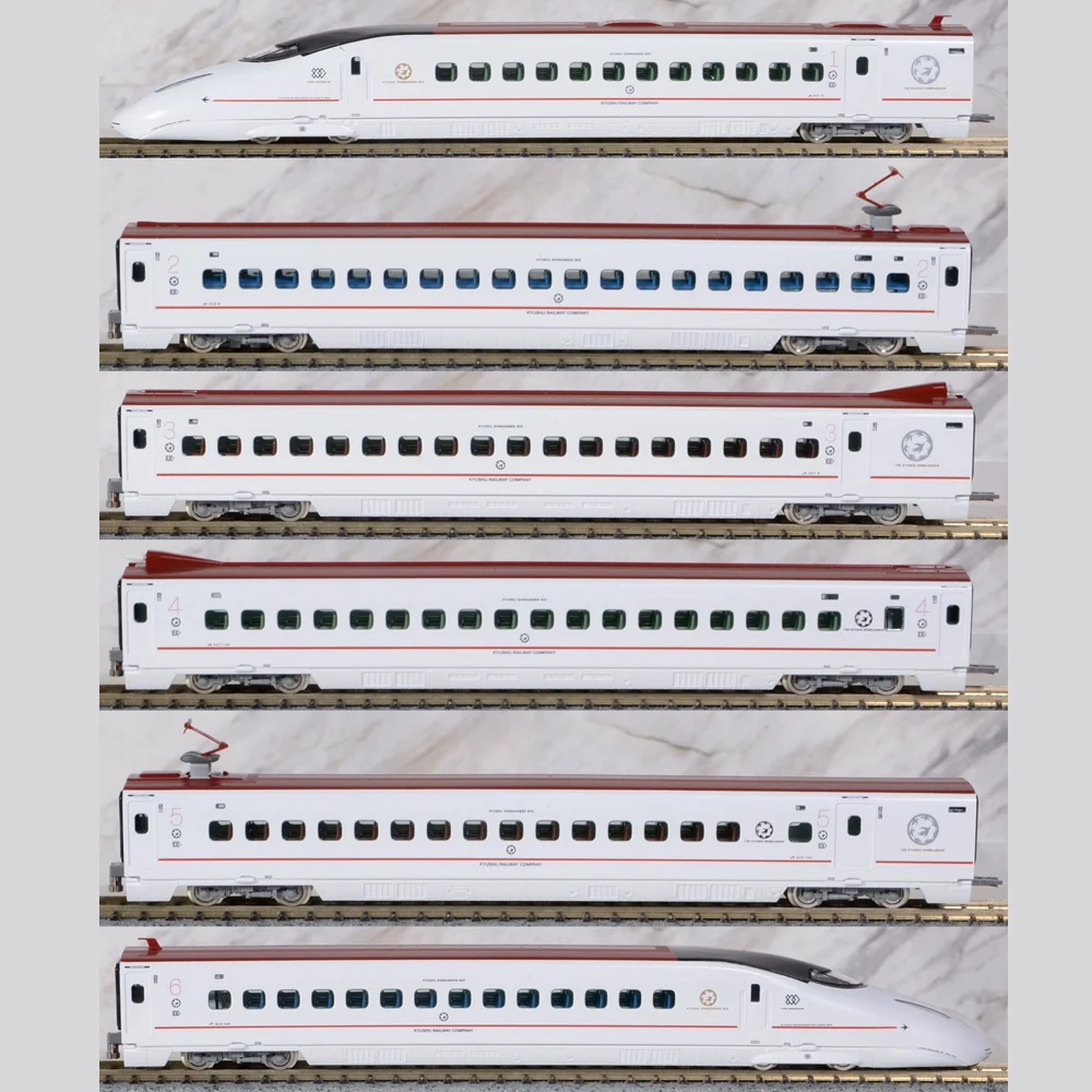 TOMIX N Scale 1/160 Train Model 800 Series Kyushu Shinkansen 0 Series 98856 Powered Red 6 Car Set Adult Collectible Gift