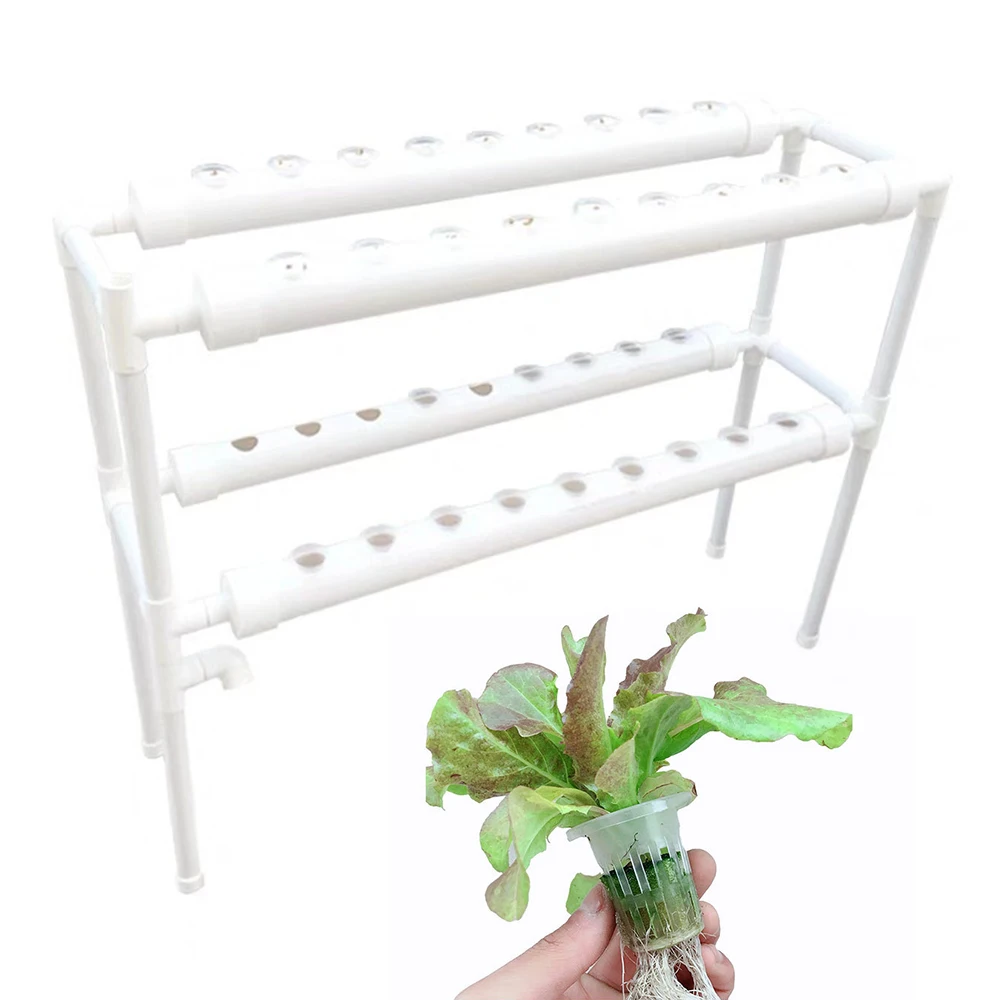 Hydroponic system Grow Kit 2 Layers 36/72-Hole Pipe Hydroponic Plant Grow Kit Hydroponic System Vegetable