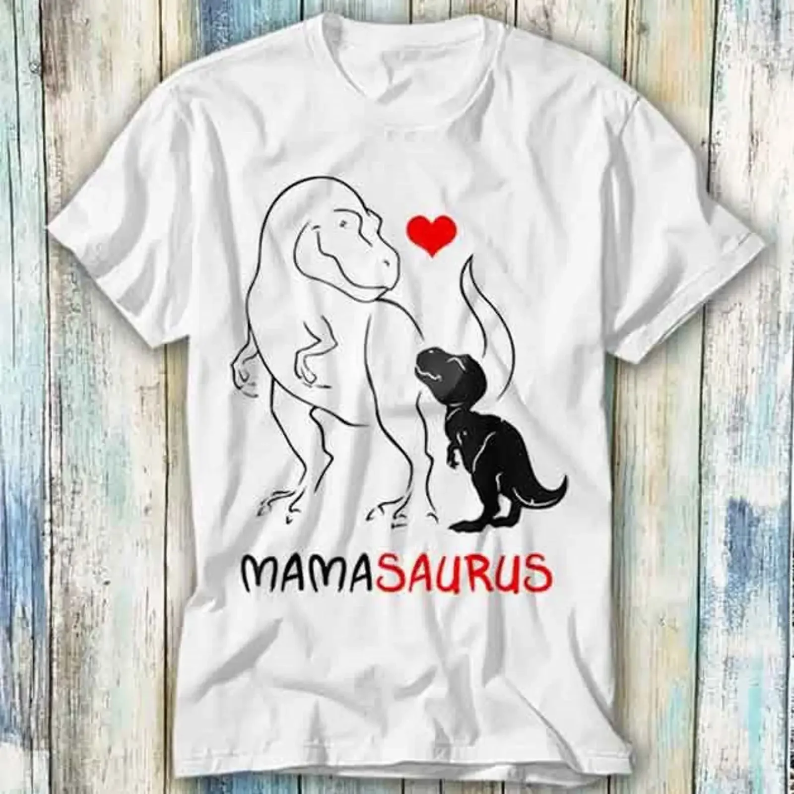 Mamasaurus Trex Mama Saurus Dinosaur Mom T Shirt Meme Funny Top Style Gamer Movie Music 1128 vintage Washed Casual
