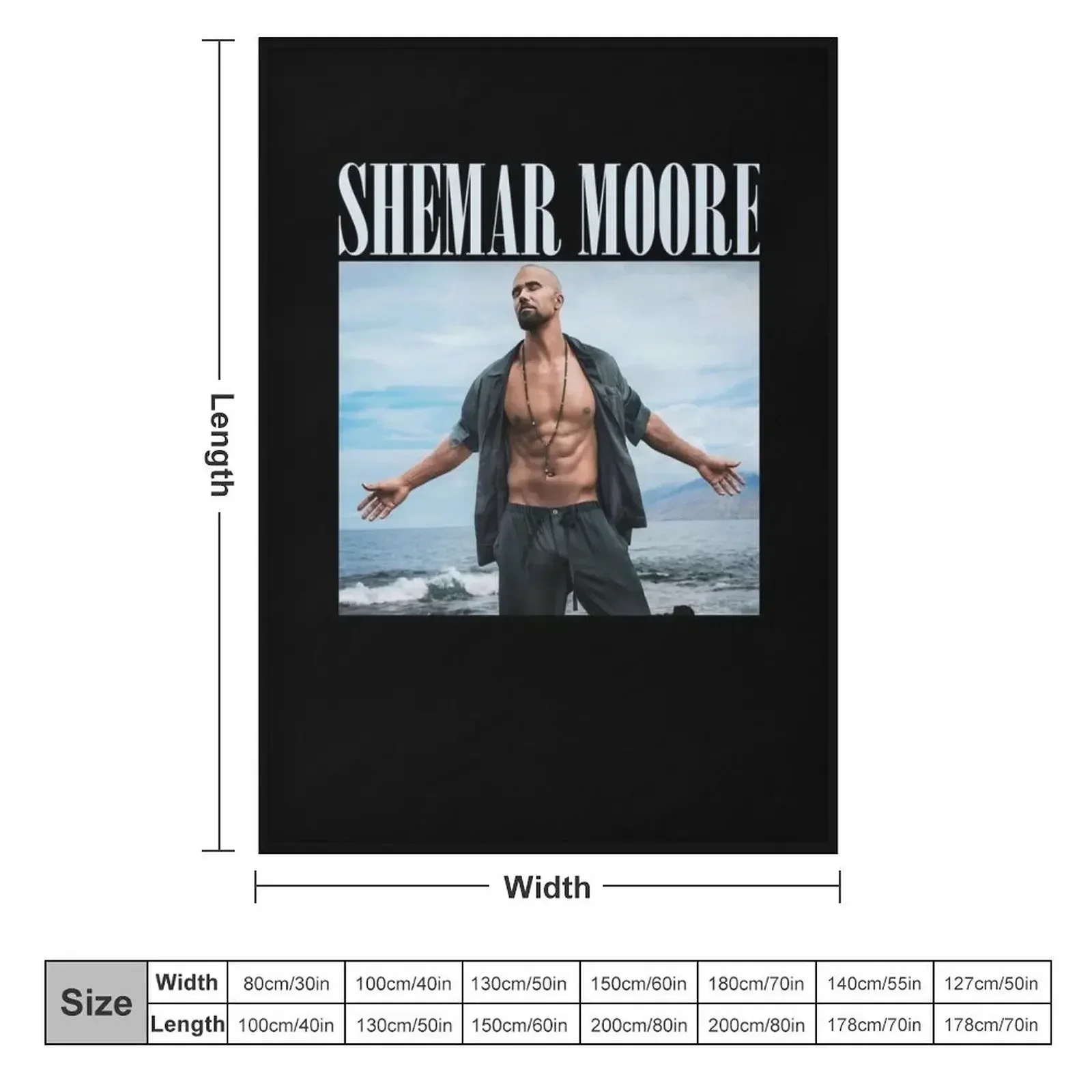 Gift For Men Shemar Moore Gift Movie Fans Throw Blanket Beach Flannel Fabric Blankets