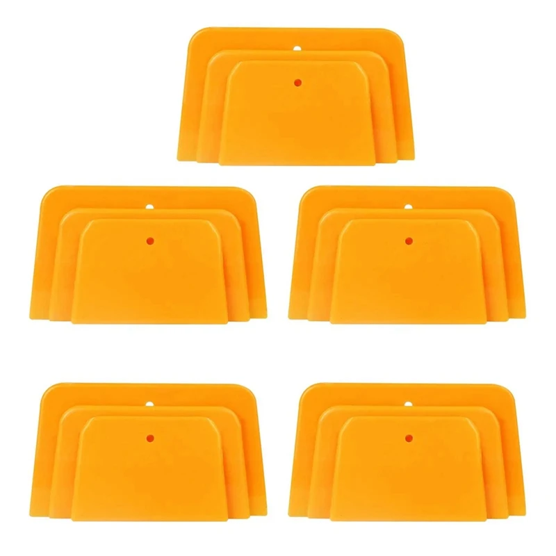 Body Filler Spreaders 3 Sizes Reusable Plastic Auto Body Spreader For Automotive Fillers Putties Glazes Caulks And Paint Durable