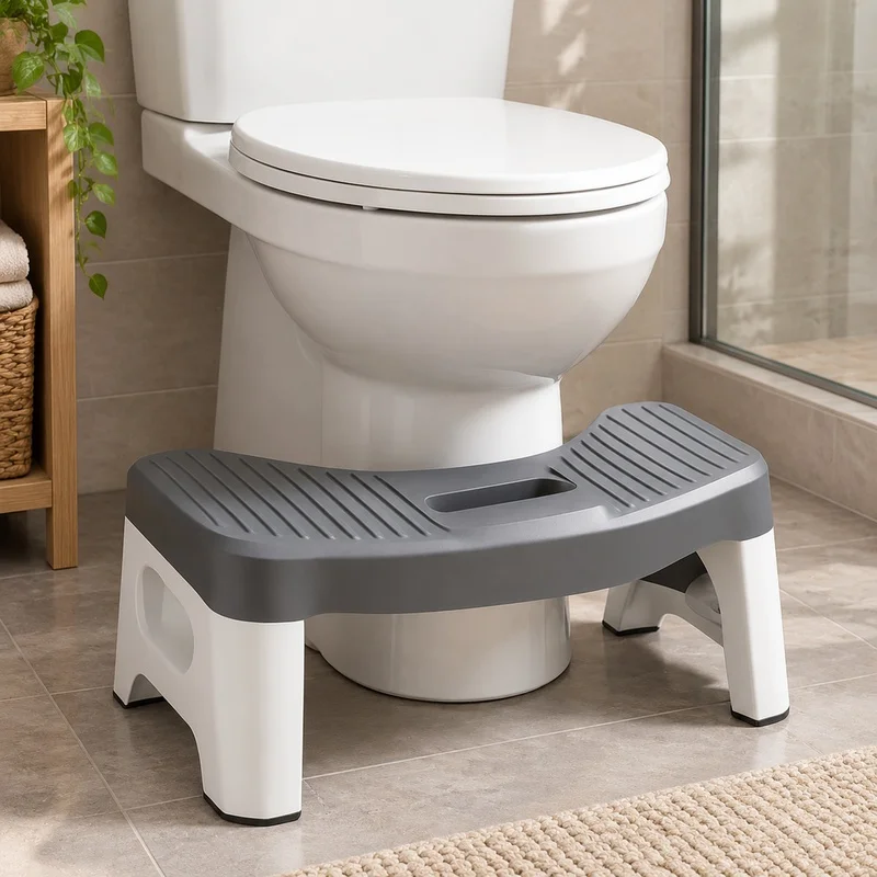 Adjustable Squatting Toilet Stool for Comfortable Use by Adults, Kids, and Pregnant Women
