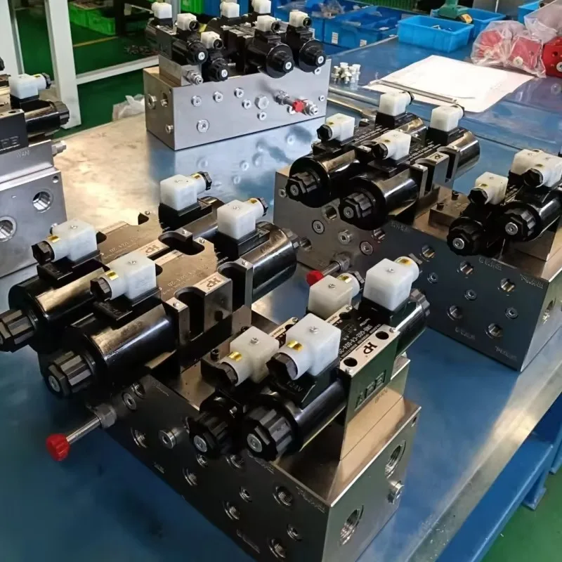 China Factory Custom-Made Hydraulic Cartridge Valve Manifold Blocks High Precision CETOP 03 Parallel Circuit Mainifold ISO9001