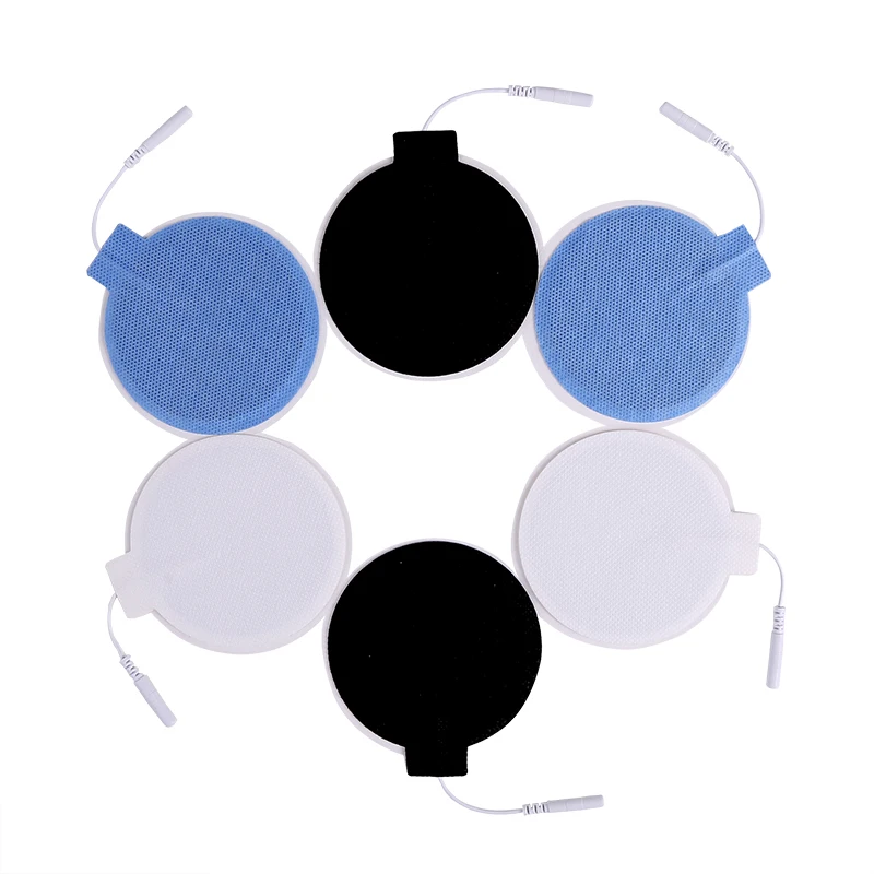 Round 8.5cm Silicone Gel Electrode Pads Nerve Muscle Stimulator Electrode Stickers for Tens Acupuncture Physiotherapy Machine