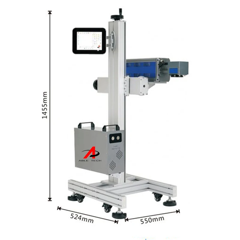 machine  marking for plastic with charged 20w 30w marking products c02  marking machine