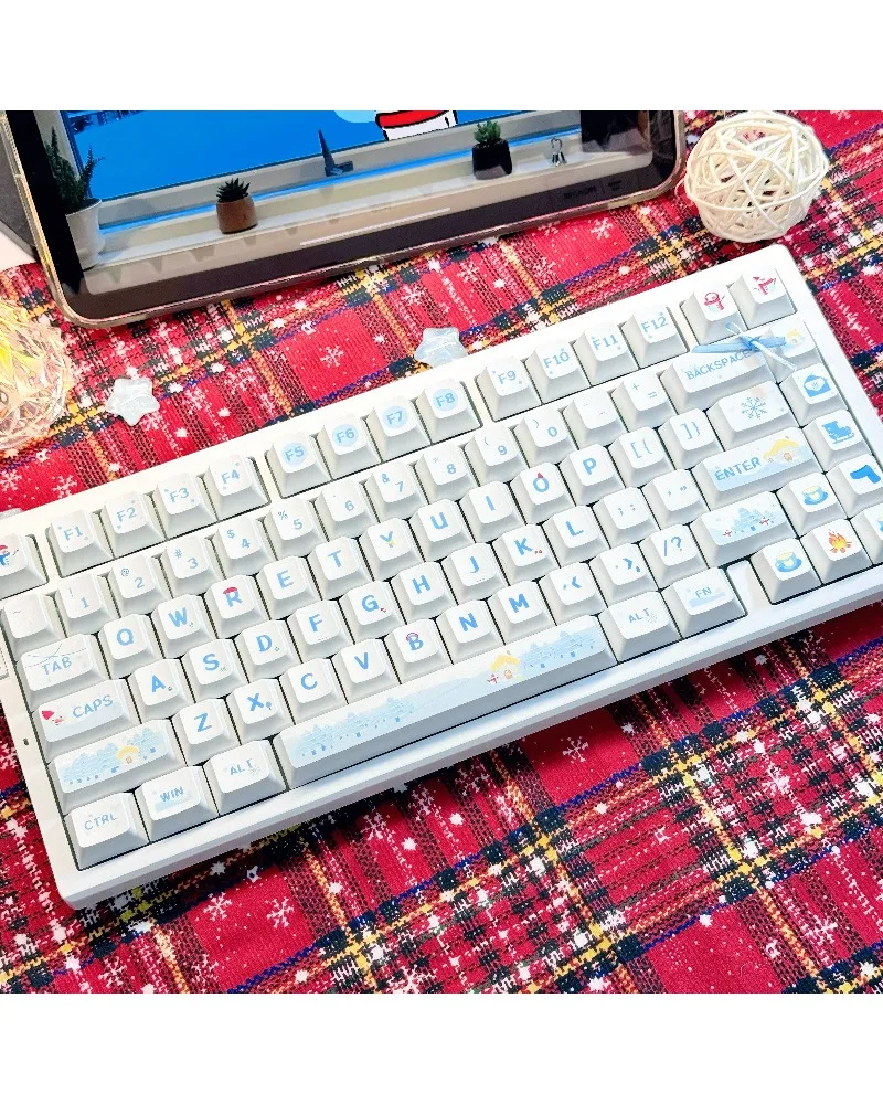 Girls keycap cute high value original highly sublimated PBT material custom keyboard
