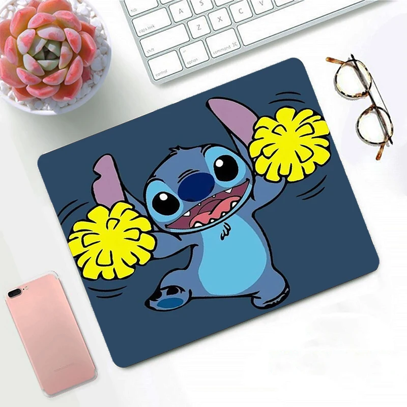 Stitch Kawaii Disney Small Mouse Pad Speed Gaming Accessories Vamilo Keyboard alfombrillas de ratón Gamer Mouse Mat Rug Mousepad