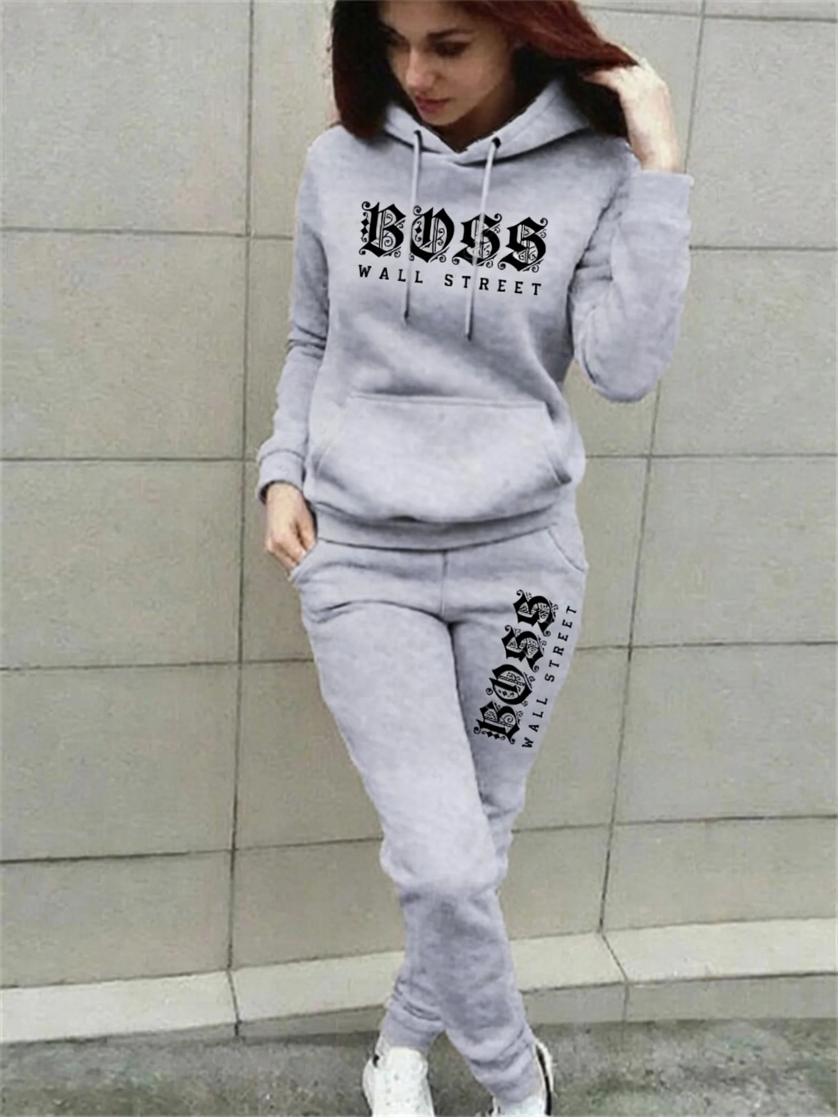 Pants Sets Womens Clothing Hoodie Suit High quality Sweatshirt Sweatpant 2 Piece Autumn Winter Designer Luxury Woman Tracksuit