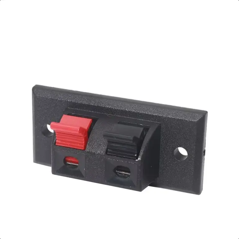 【10-5PCS】2 Positions Connector Terminal Push in Jack Spring Load Audio Speaker Terminals