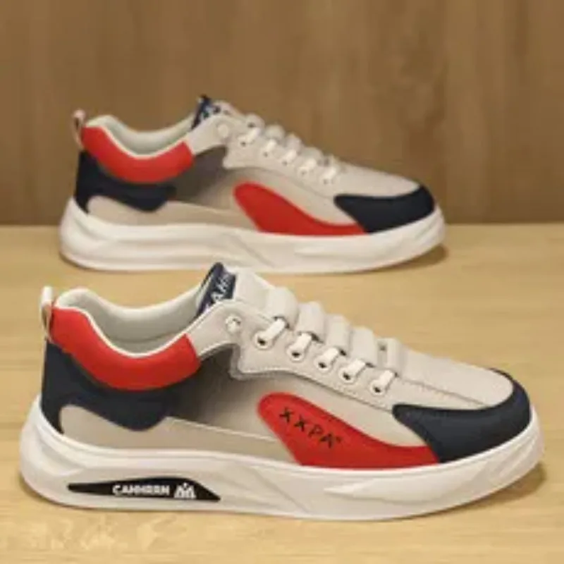 

Весна и осень 2024, новая роскошная красивая мужская обувь, кожаная модная обувь с низким берцем, спортивная мужская повседневная трендовая обувь для бега