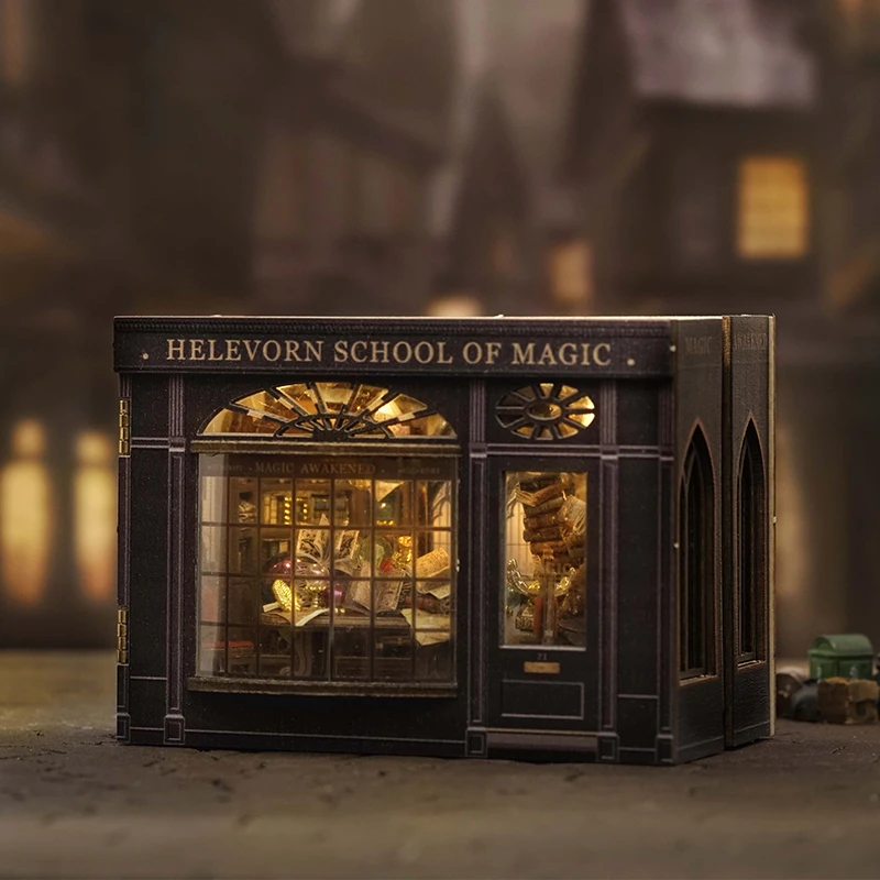 Holz Miniatur Puppenhaus 3D Puzzle Montage Gebäude Modell Kit Kleine Zimmer Spielzeug Hause Mit Möbel Beleuchtung Holz Handwerk Geschenk – Detail 15