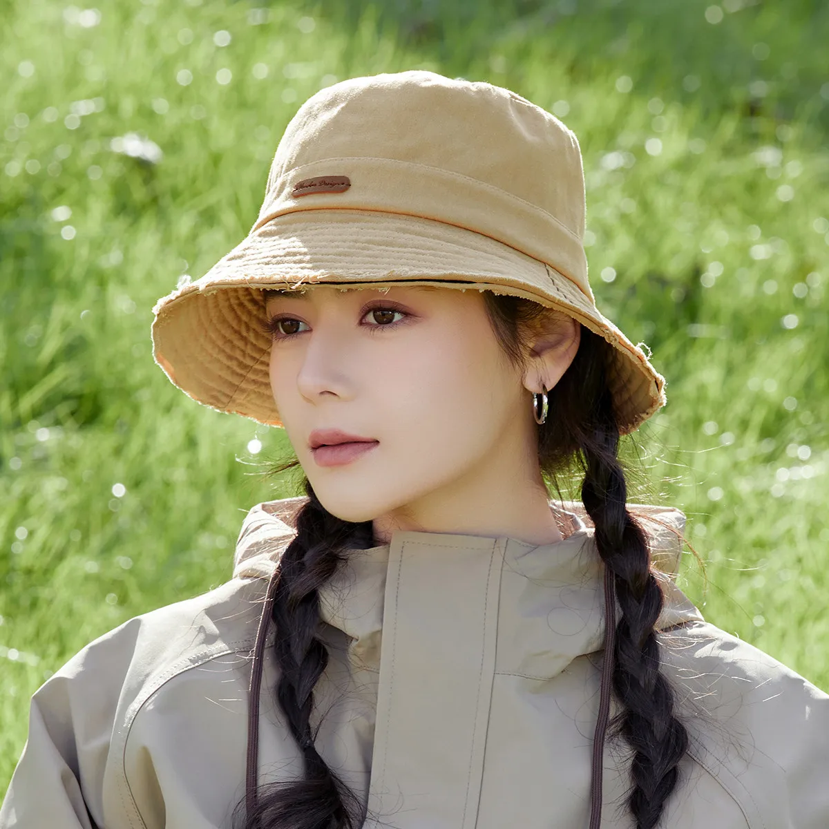 Autumn Knitted Hat Windproof Bucket Hat Mountain Hat For Women Fisherman Hat Versatile Fashion Outdoor Warm Sun protection Cap