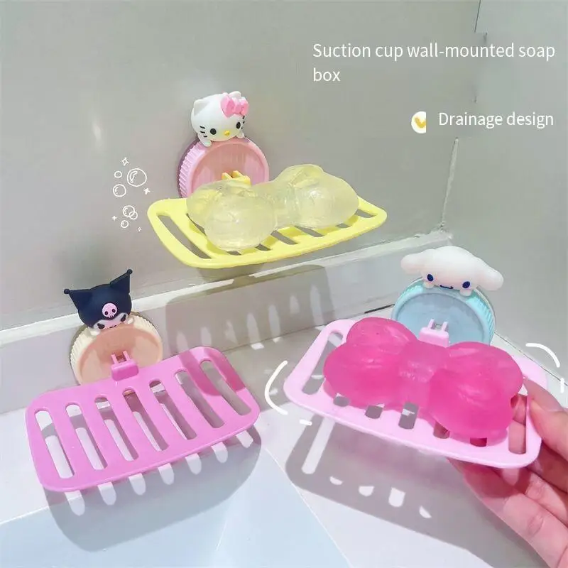 

Sanrio Soap Box Hello Kitty Best Seller New Product Hit Product Student Dormitory Adult At Home Bathroom Plastic Cartoon