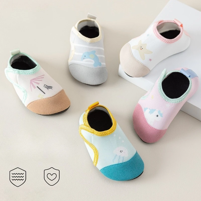 Boy Kids Beach Water Sports Shoes Children Swimming Aqua Barefoot Shoes Baby Girls Surf Fishing Diving Indoor Outdoor Slippers