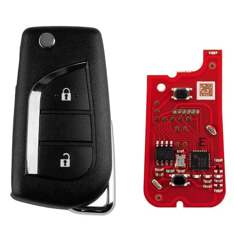 New Xhorse XKTO21EN VVDI Universal Remote Key 2nd Generation for Toyota Type 2 Buttons Wireless Programming Old XKTO01EN