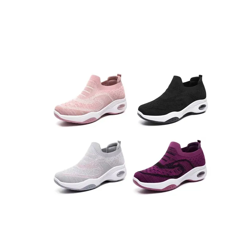 

Female Slip On Soft Casual Breathable Mesh Comfy Heeled Shoes Fashion Elegant Women Wedge Heels Sneakers Chunky Sneakers