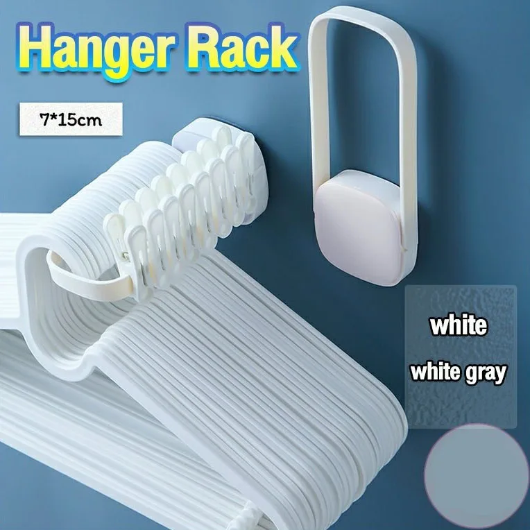 

Household Foldable Clothing Hanger Hook Storage Tool Clothes Hanger Storage Rack Adhesive Non Perforated Storage Organizing Rack