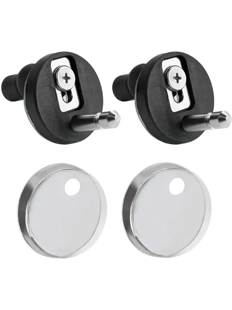 Charnières de siège de toilette, 2 pièces, fermeture supérieure, dégagement souple, raccord rapide, paire de charnières robustes pour accessoires de Bidet de toilette, nouveau