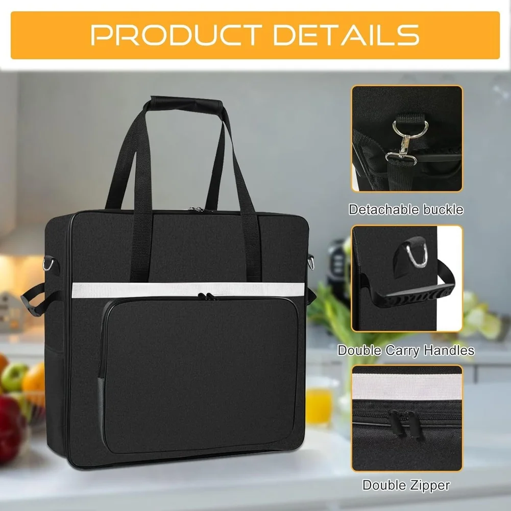 Foldable Waterproof Nylon Bag For For Slushie Equipment Storage Travel Carry Case With Handles Compatible With Most Machines